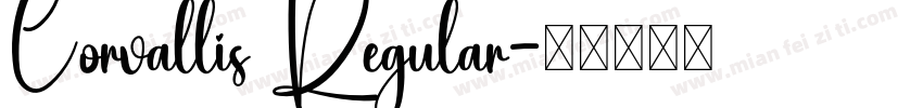 Corvallis Regular字体转换